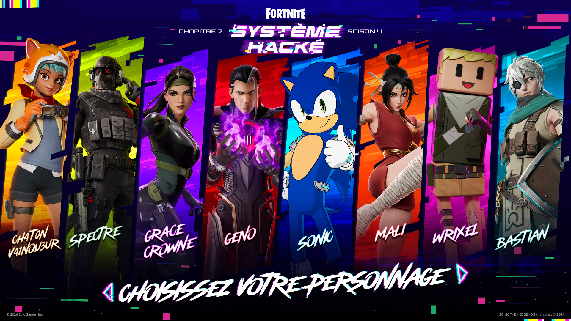Nouveau Pass de Combat Fortnite — Chapitre 7 Saison 4 Système Hacké