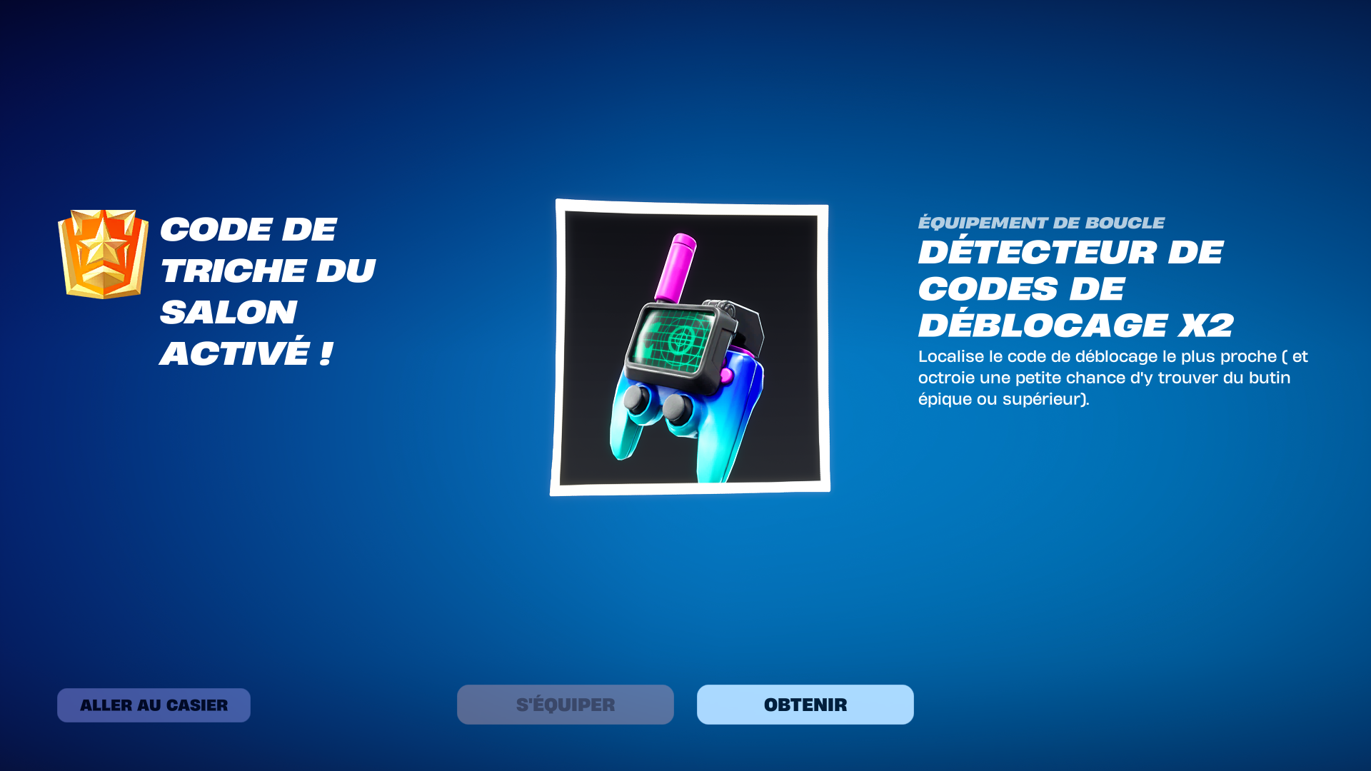 Détecteur de codes de déblocage x2 — code SURVIVETHENIGHT